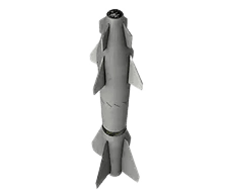 KH-29L AIR-TO-SURFACE MISSILE WITH LASER ACTIVE RADAR FOR SU-25